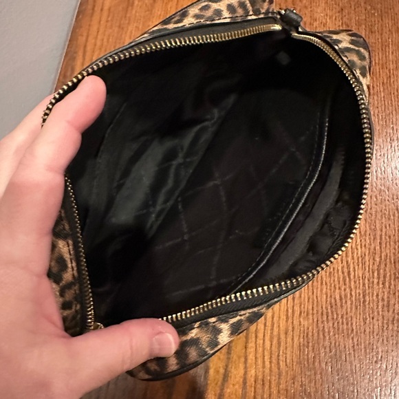 Michael Kors Brown and Black Crossbody Bag with Leopard Print - Picture 7 of 14